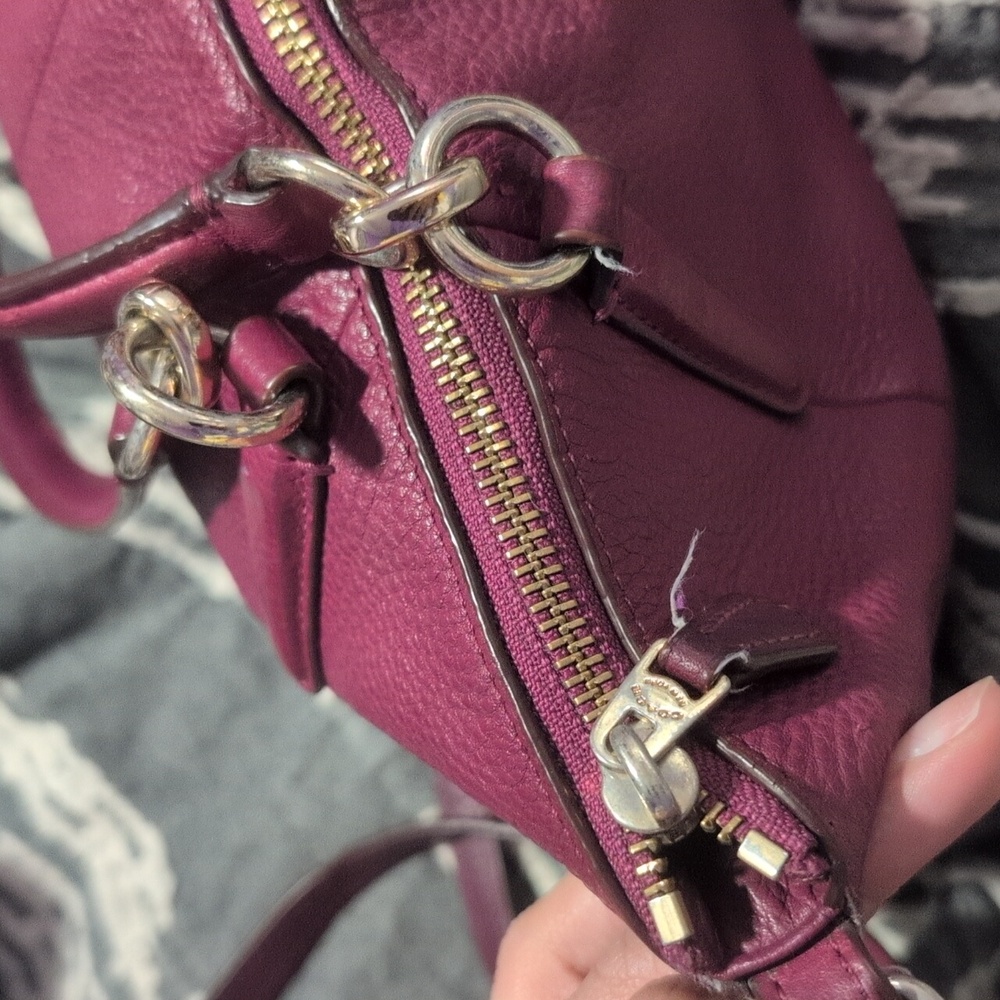 Coach Pebble Leather Small Kelsey Satchel USED - Picture 6 of 9